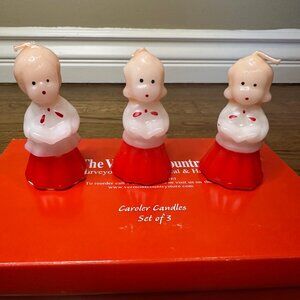 The Vermont Country Store Vintage Caroler Candles- Set of 3